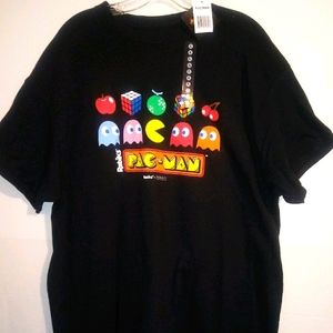 Pac-Man Video Gaming Black T-Shirt (XL)